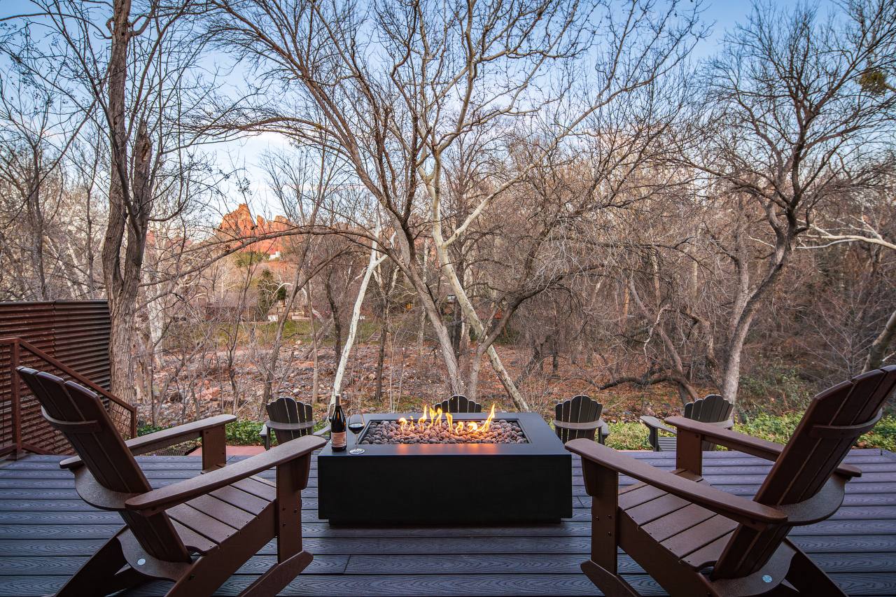 Property at twilight